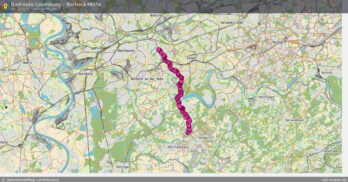 Radtour Losenburg – Borbeck-Mitte