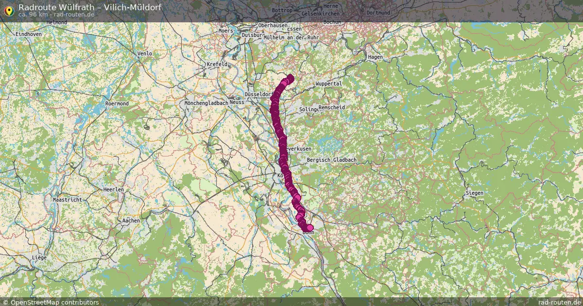 Radtour Wülfrath – Vilich-Müldorf