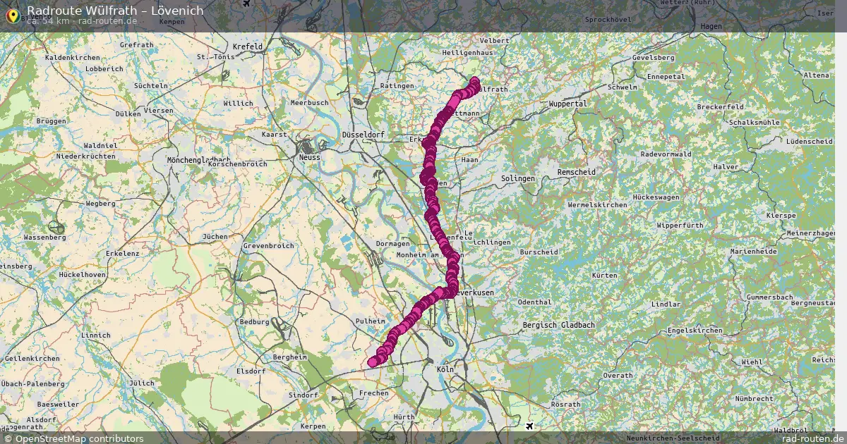 Radtour Wülfrath – Lövenich