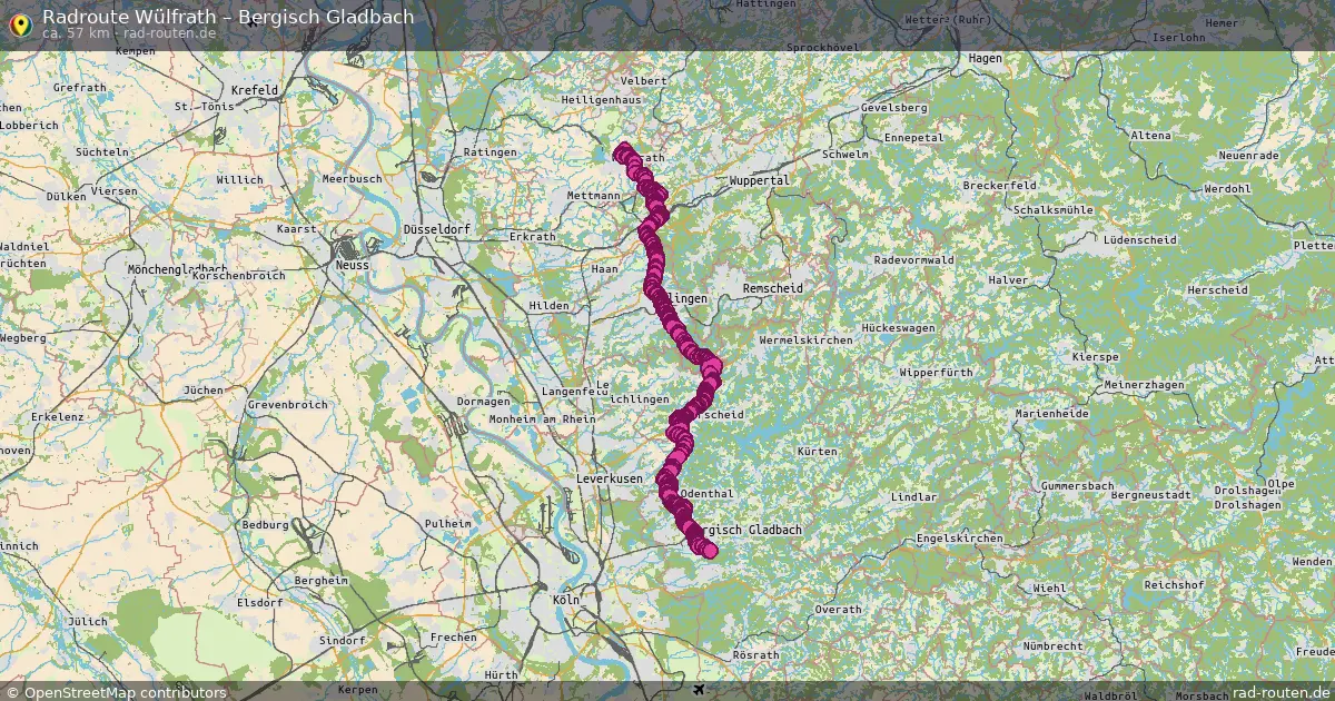 Radtour Wülfrath – Bergisch Gladbach