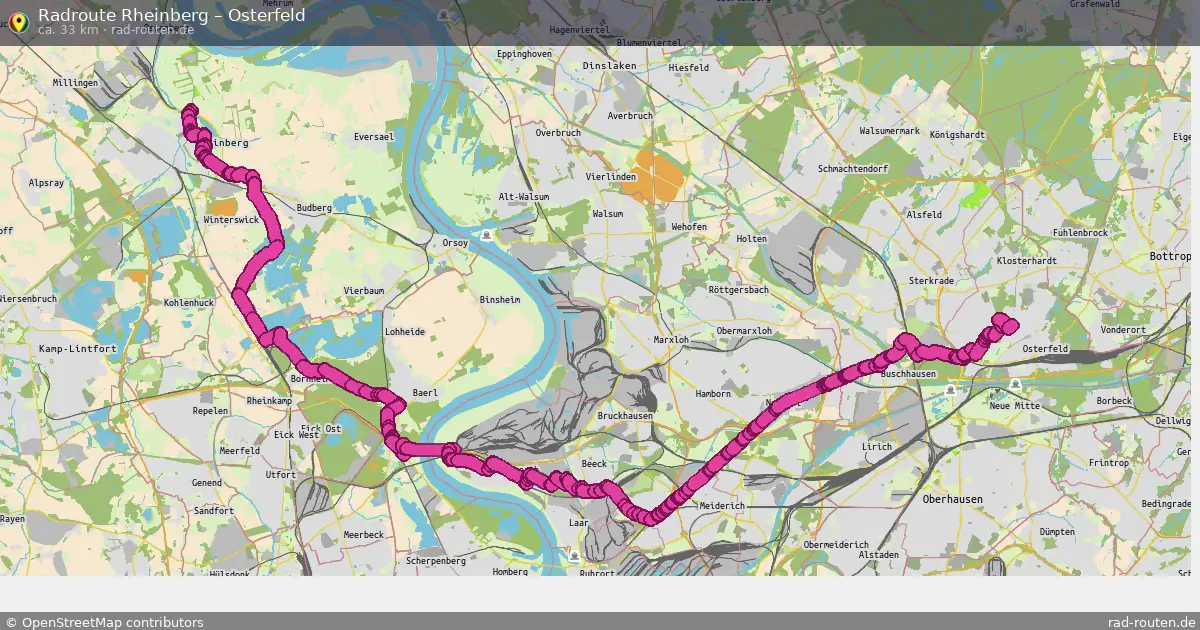Radtour Rheinberg – Osterfeld
