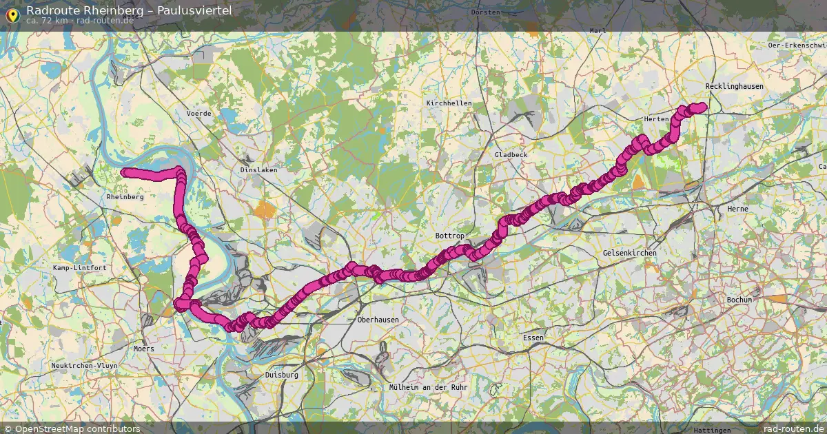 Radtour Rheinberg – Paulusviertel