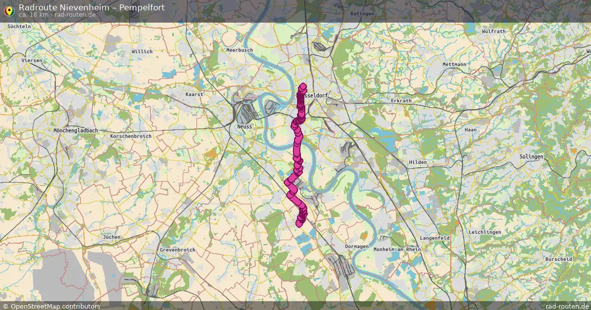 Radtour Nievenheim – Pempelfort