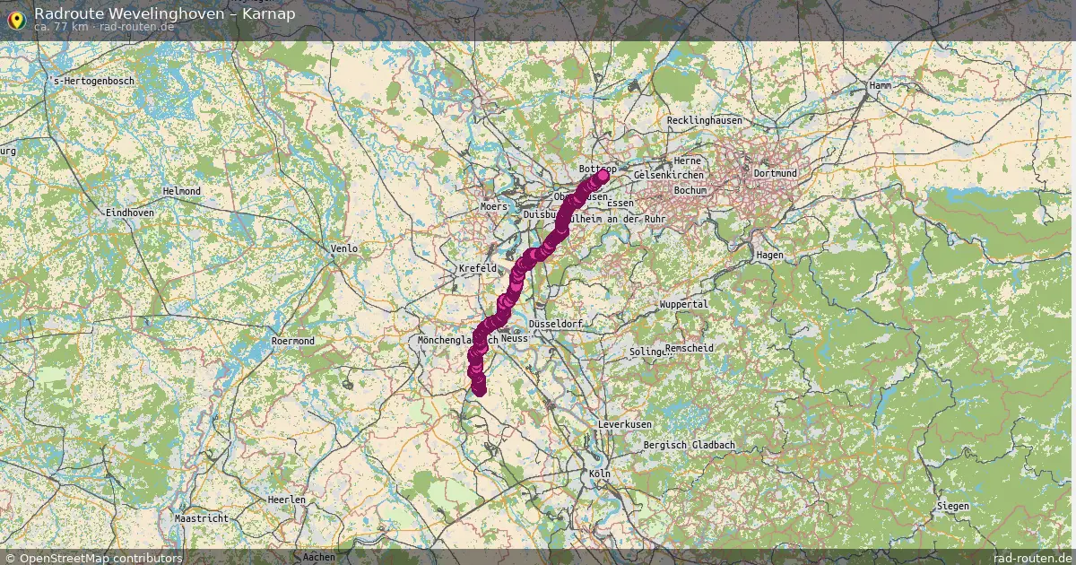 Fahrradroute Wevelinghoven – Karnap