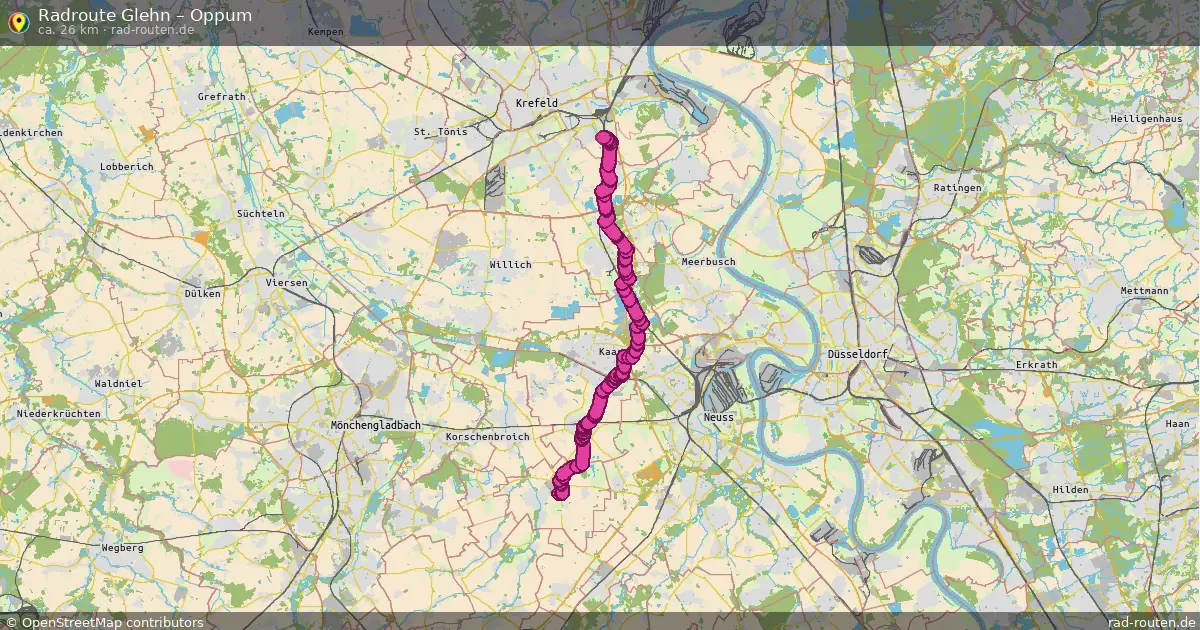 Radtour Glehn – Oppum