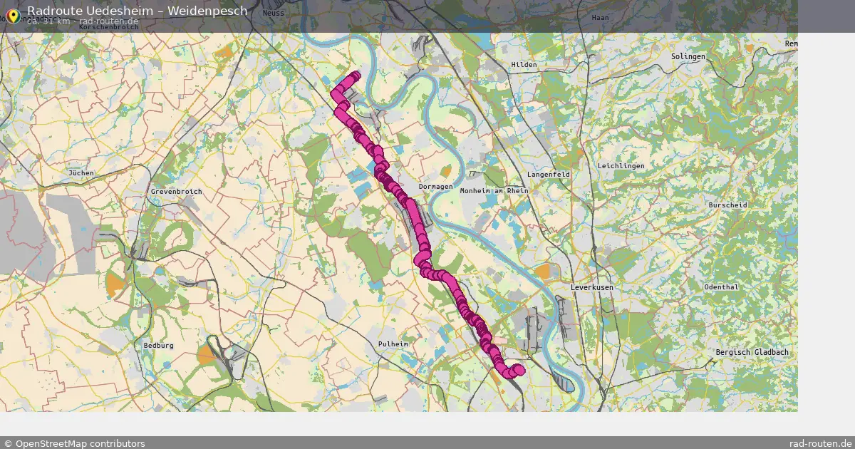 Radtour Uedesheim – Weidenpesch