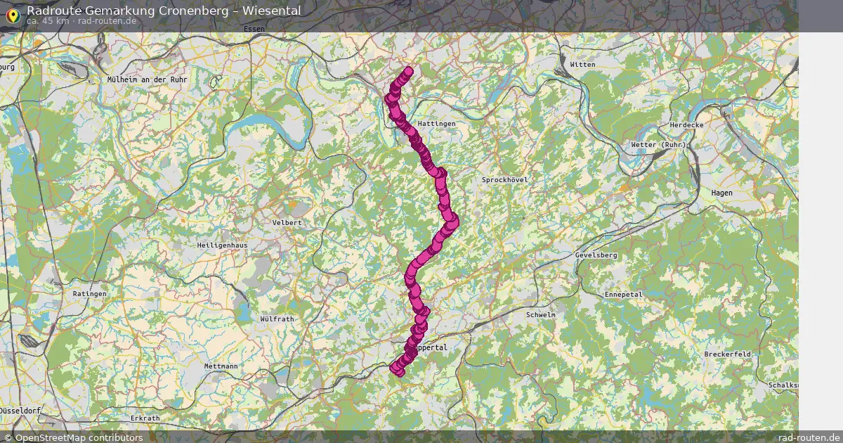 Radtour Gemarkung Vohwinkel – Wiesental