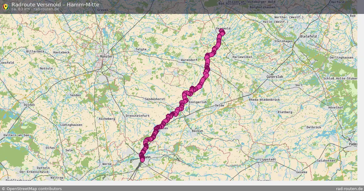 Radtour Versmold – Hamm-Mitte