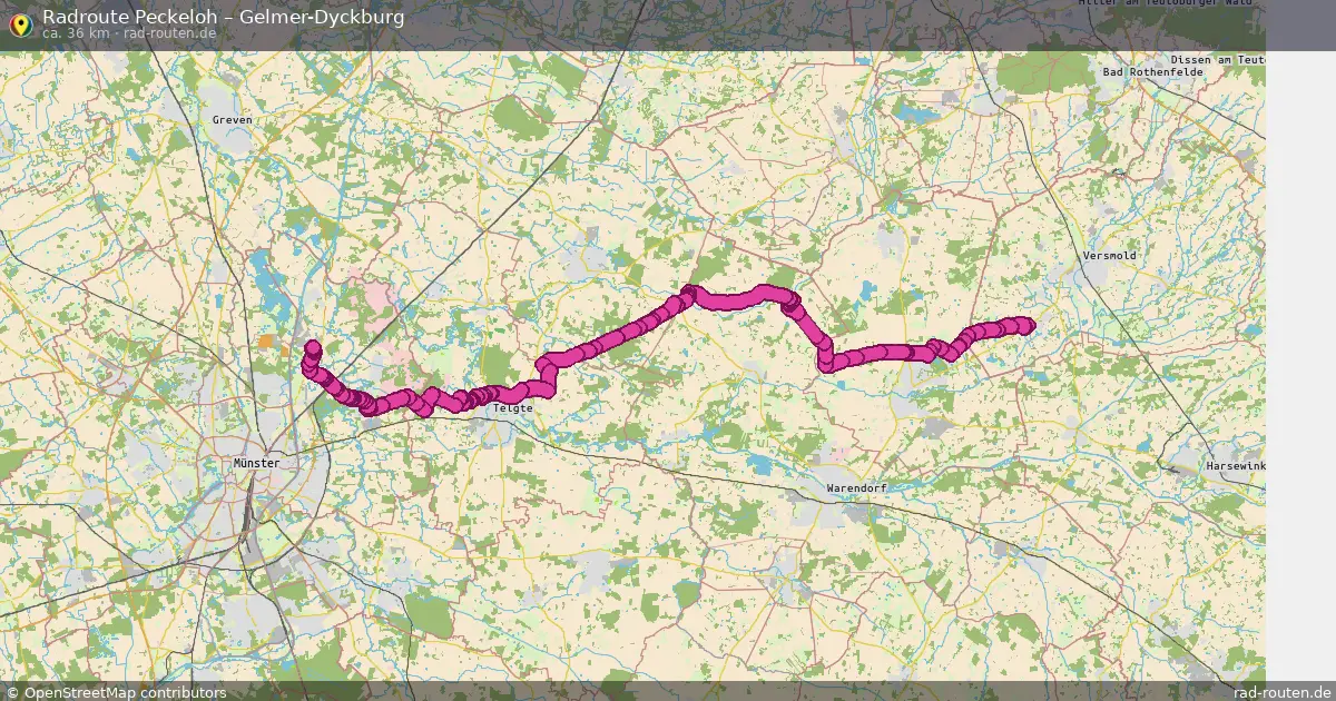 Radtour Peckeloh – Gelmer-Dyckburg
