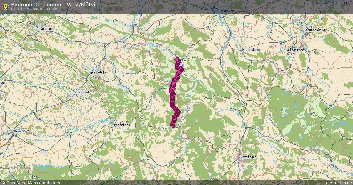 Radtour Ottbergen – West Klütviertel