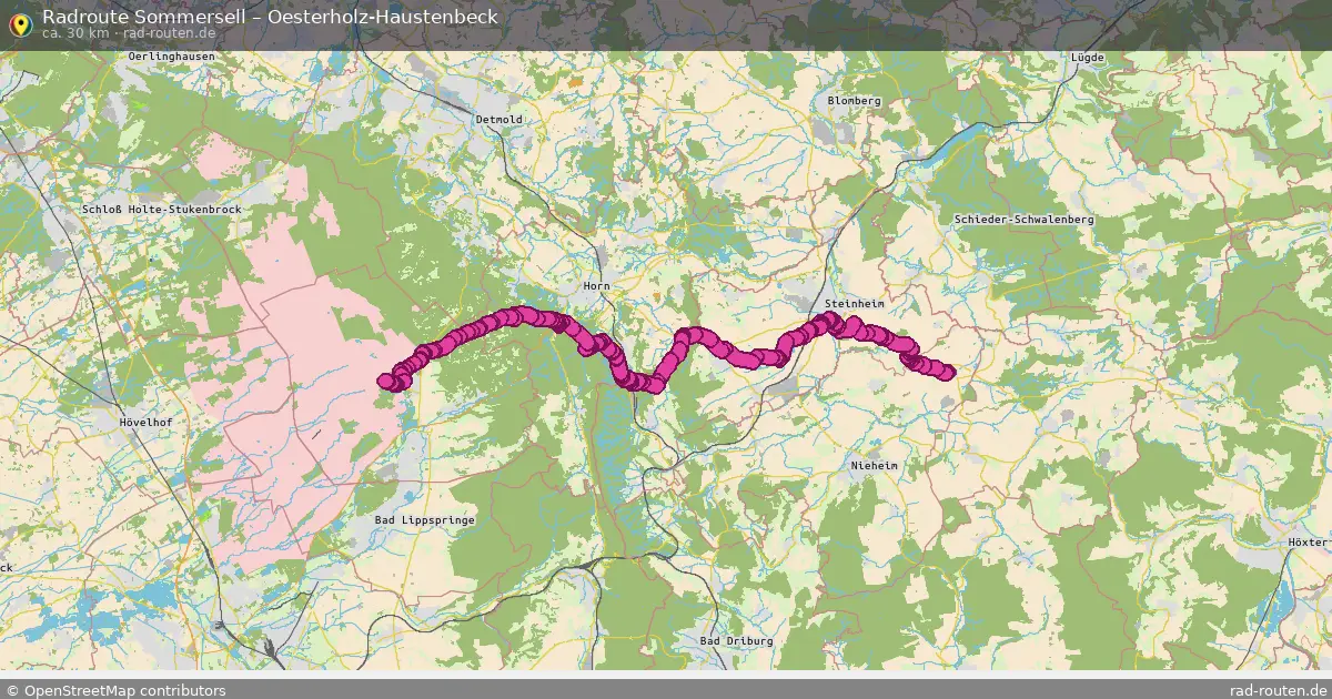 Radtour Sommersell – Oesterholz-Haustenbeck