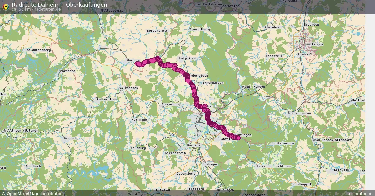 Radtour Dalheim – Oberkaufungen