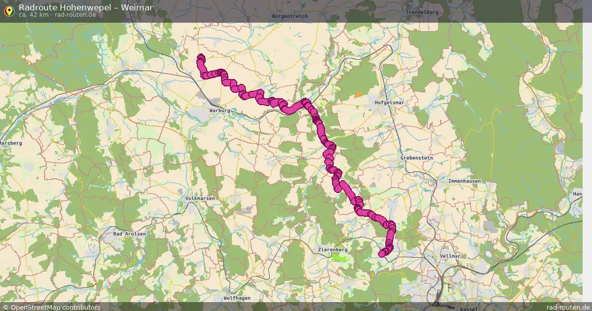 Radtour Hohenwepel – Weimar