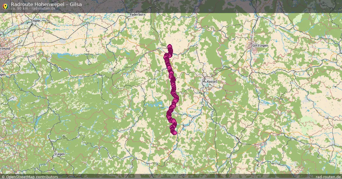 Radtour Hohenwepel – Gilsa