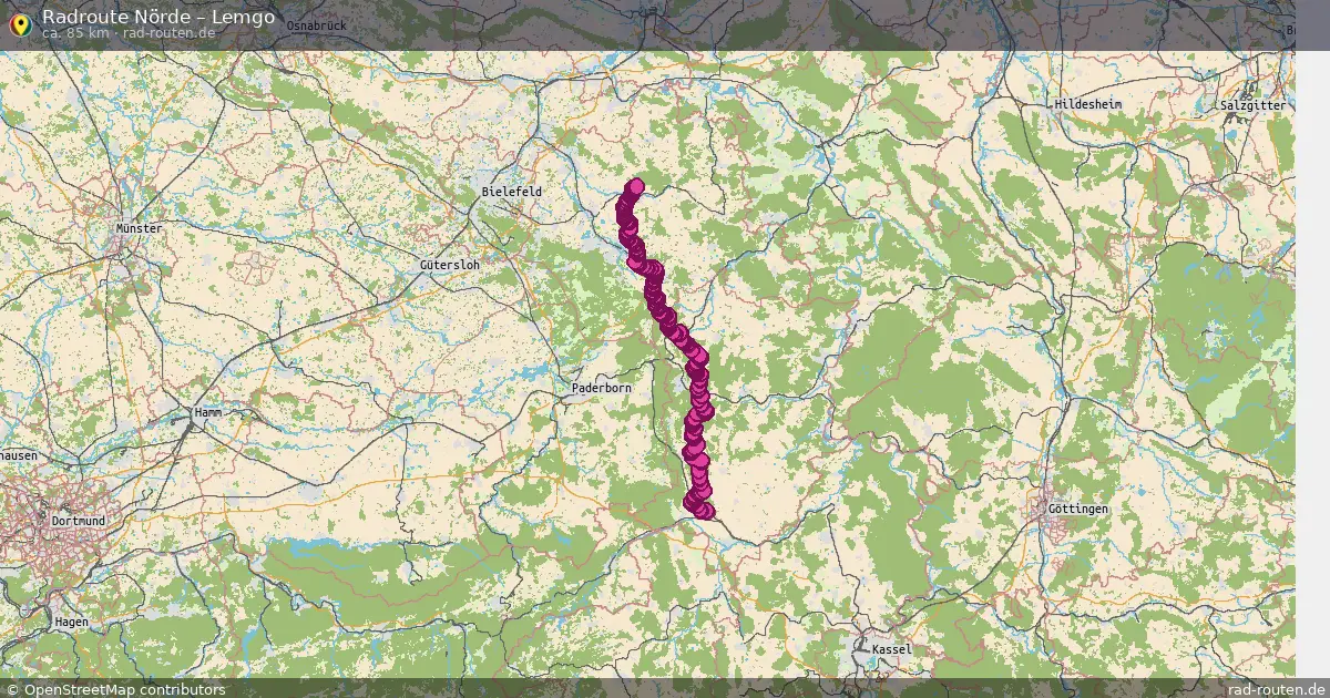 Radtour Nörde – Lemgo