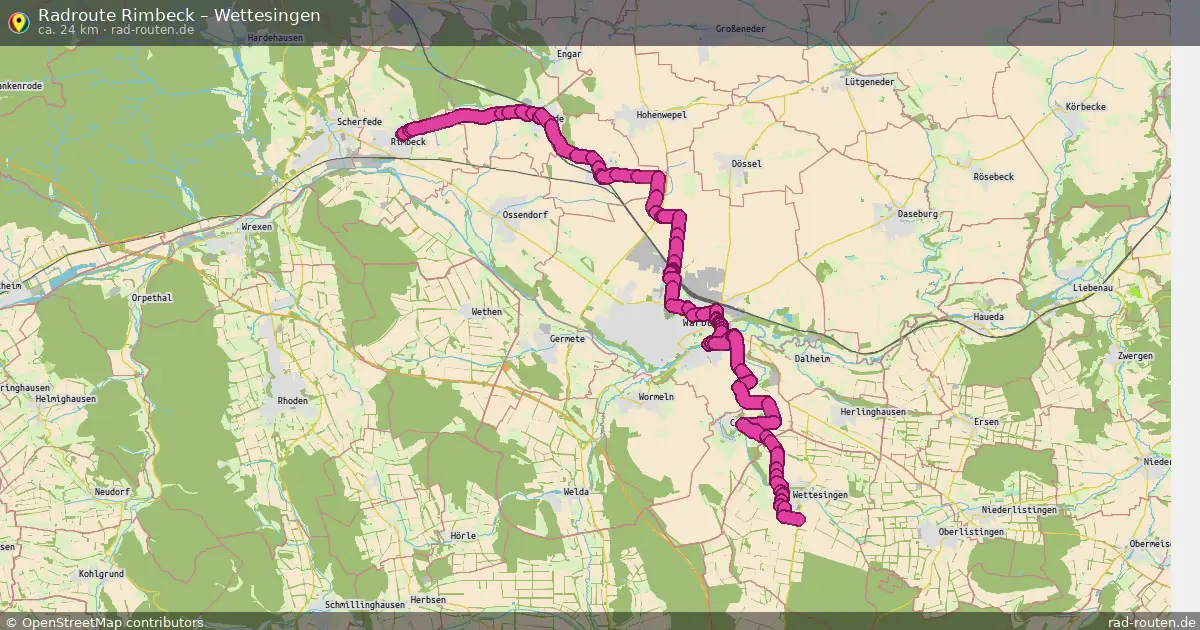 Radtour Rimbeck – Wettesingen
