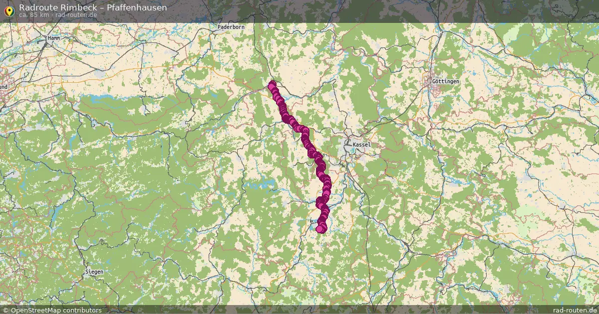Radtour Rimbeck – Pfaffenhausen