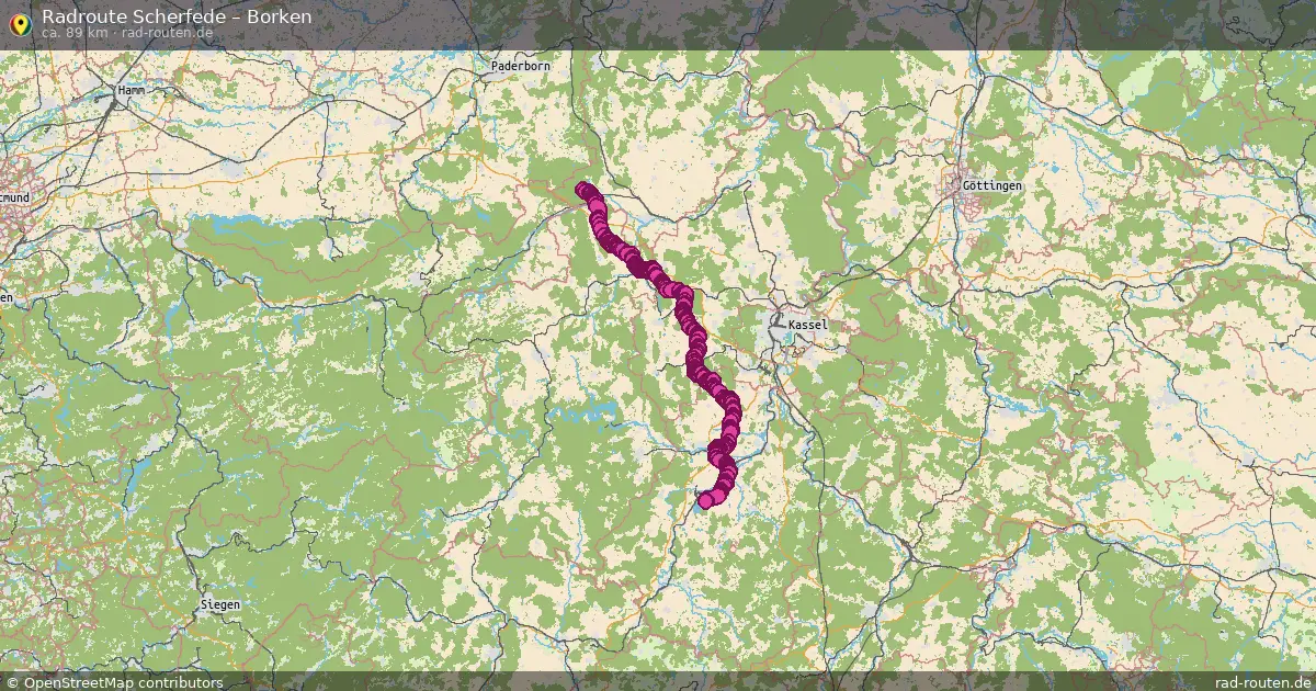 Radtour Scherfede – Borken