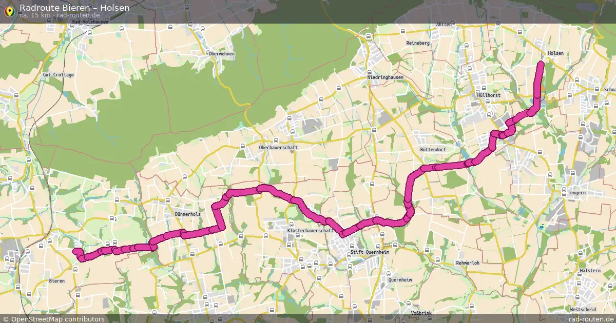 Radtour Bieren – Holsen