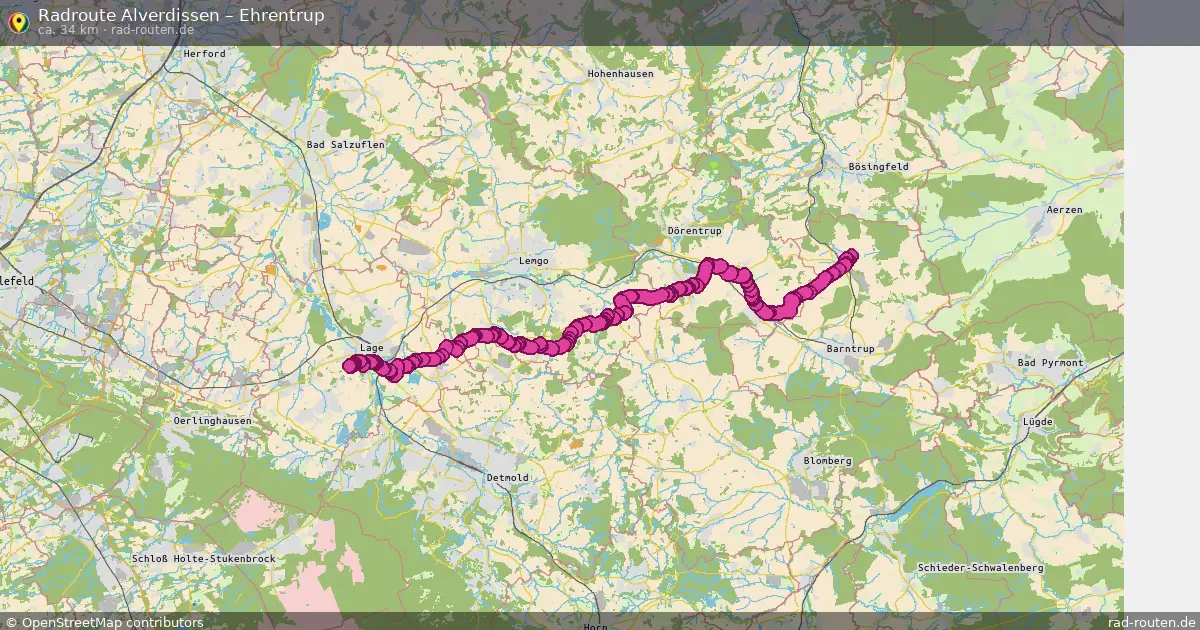 Radtour Alverdissen – Ehrentrup