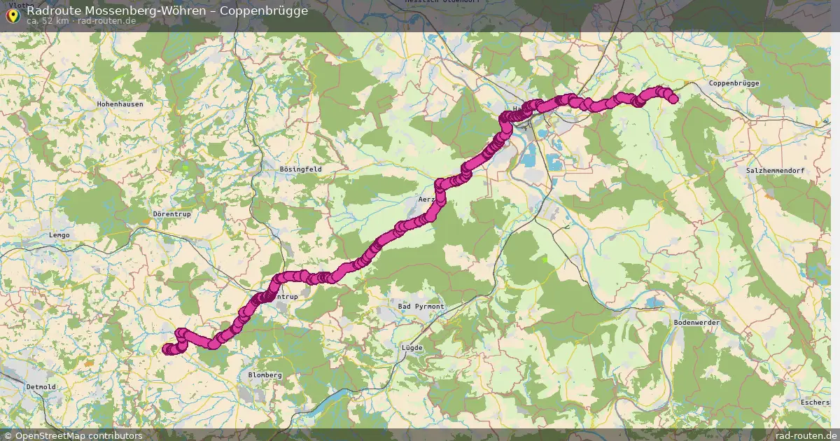 Radtour Mossenberg-Wöhren – Coppenbrügge