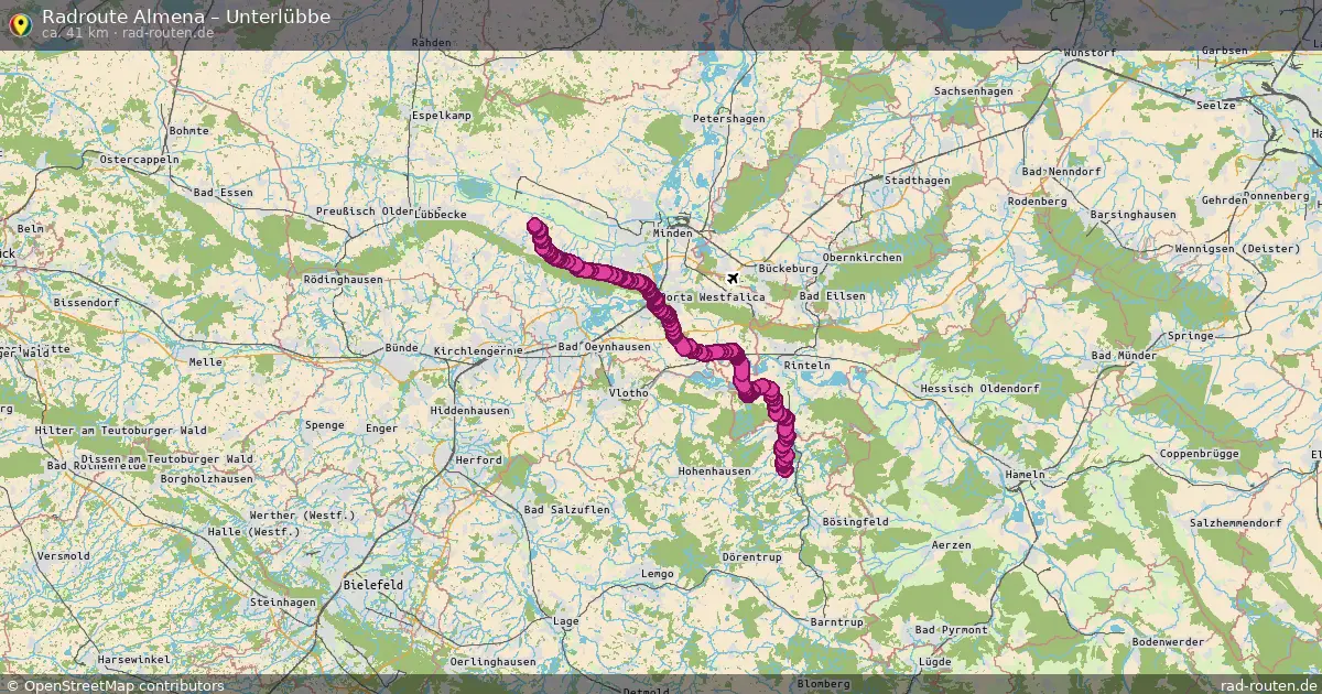 Radtour Almena – Unterlübbe