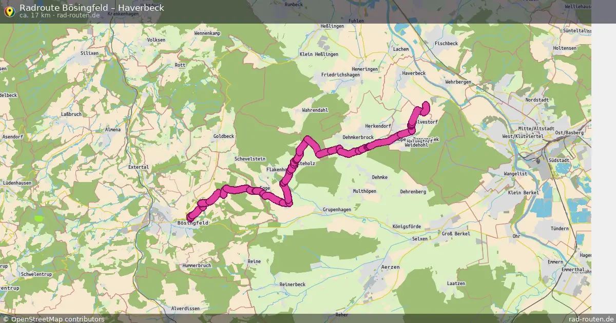 Radtour Bösingfeld – Haverbeck
