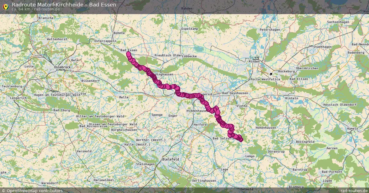 Fahrradroute Matorf-Kirchheide – Bad Essen