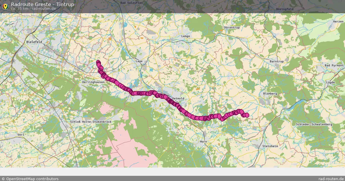 Fahrradroute Greste – Tintrup