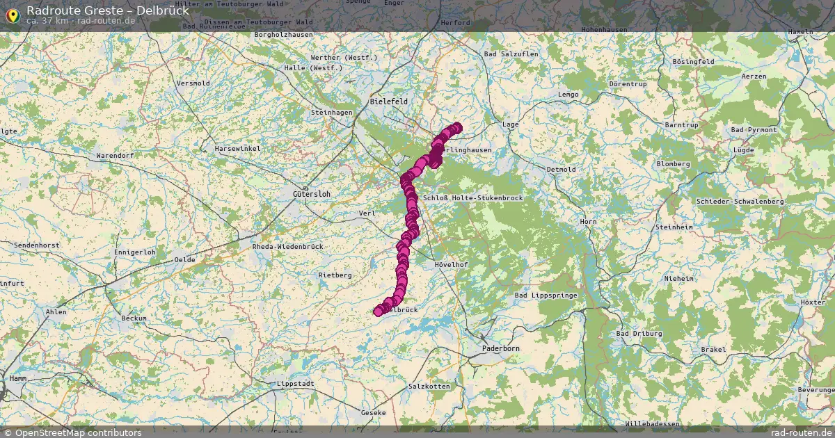 Radtour Greste – Delbrück