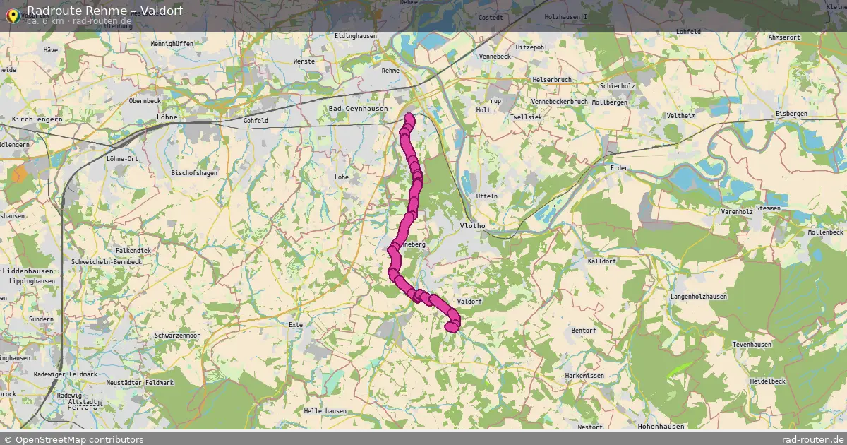 Radtour Rehme – Valdorf