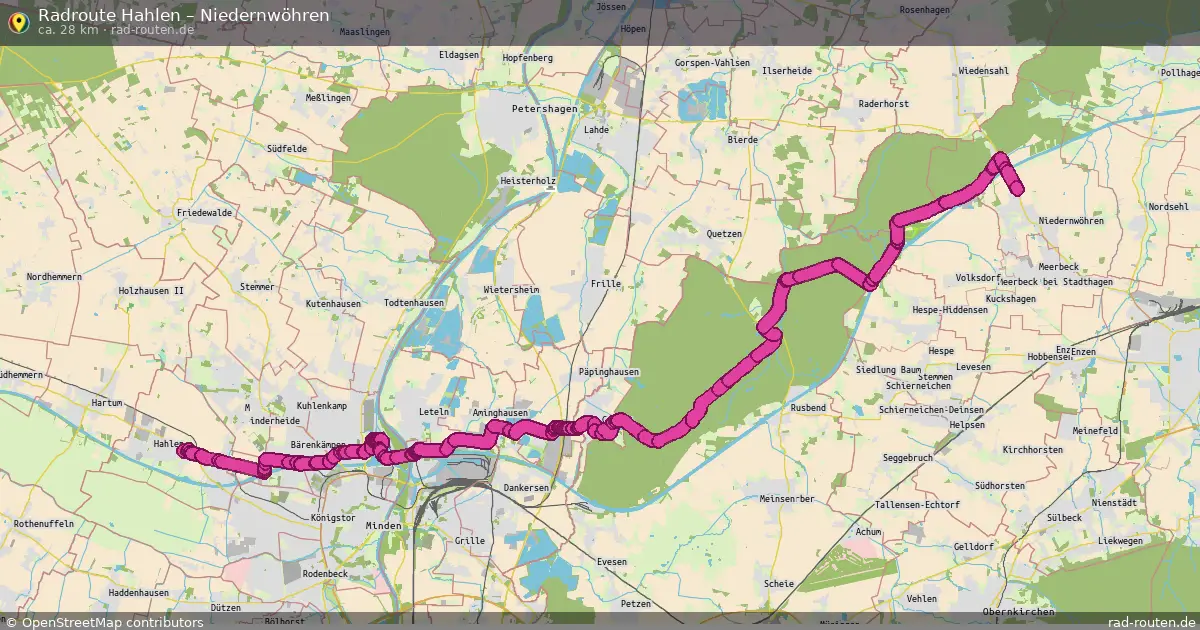 Radtour Hahlen – Niedernwöhren