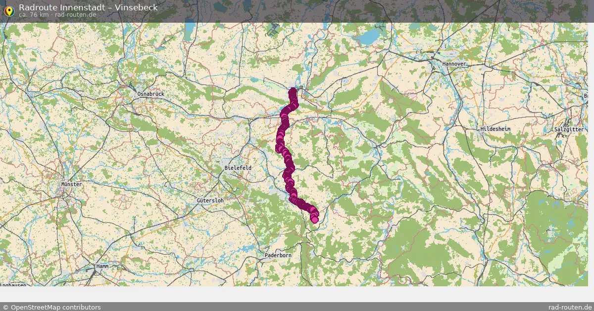Radtour Innenstadt – Vinsebeck