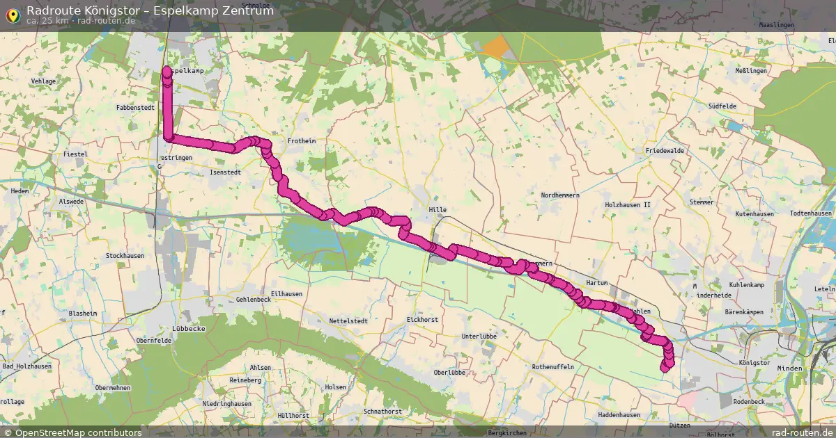 Radtour Königstor – Espelkamp Zentrum