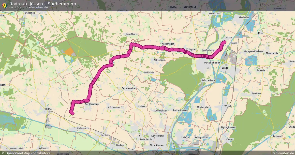 Radtour Jössen – Südhemmern