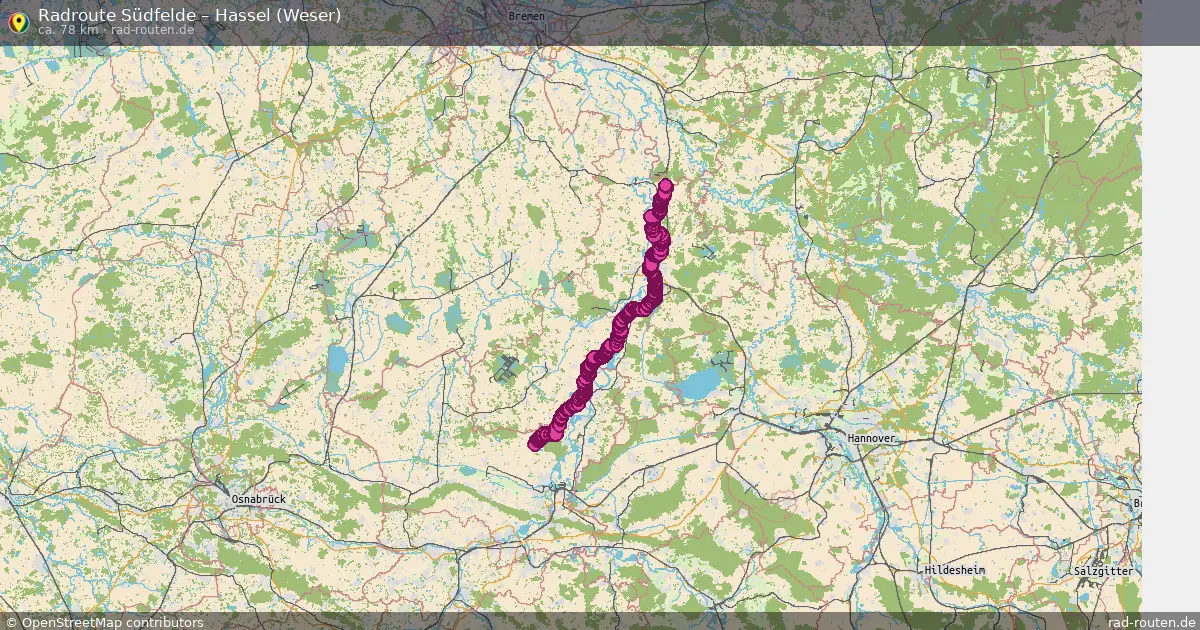 Radtour Südfelde – Hassel (Weser)