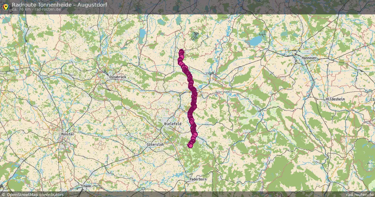 Radtour Tonnenheide – Augustdorf