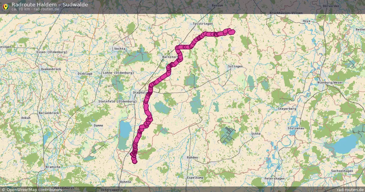 Radtour Haldem – Sudwalde