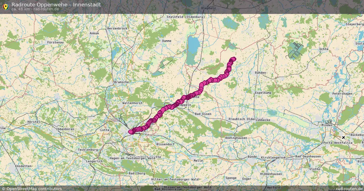 Radtour Oppenwehe – Innenstadt