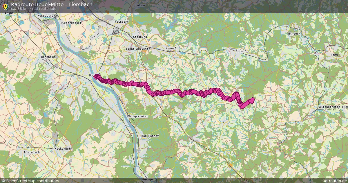 Radtour Beuel-Mitte – Fiersbach