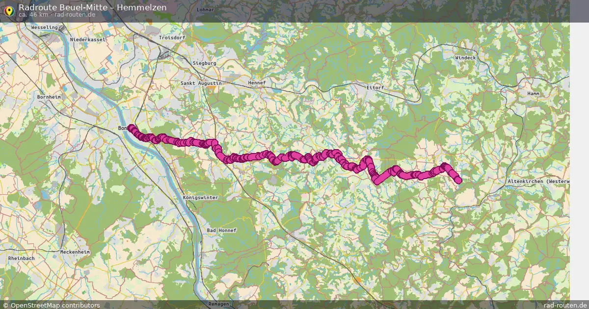 Radtour Beuel-Mitte – Hemmelzen