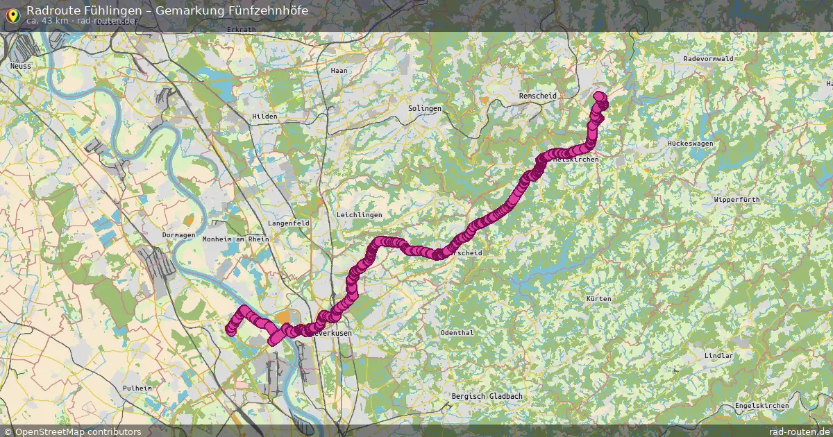 Radtour Fühlingen – Gemarkung Fünfzehnhöfe