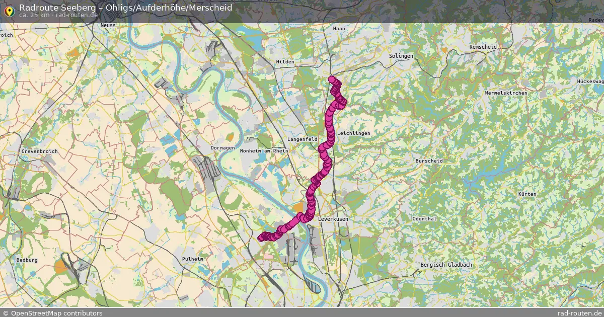 Radtour Seeberg – Ohligs Aufderhöhe Merscheid