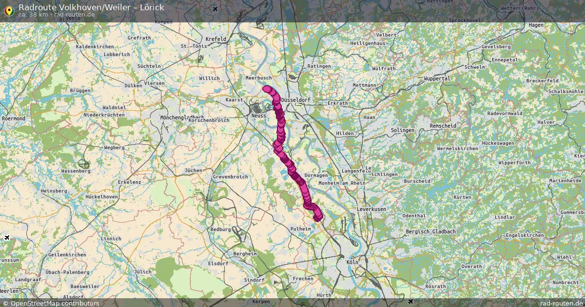 Radtour Volkhoven Weiler – Lörick