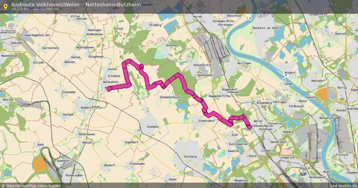 Radtour Volkhoven Weiler – Nettesheim-Butzheim