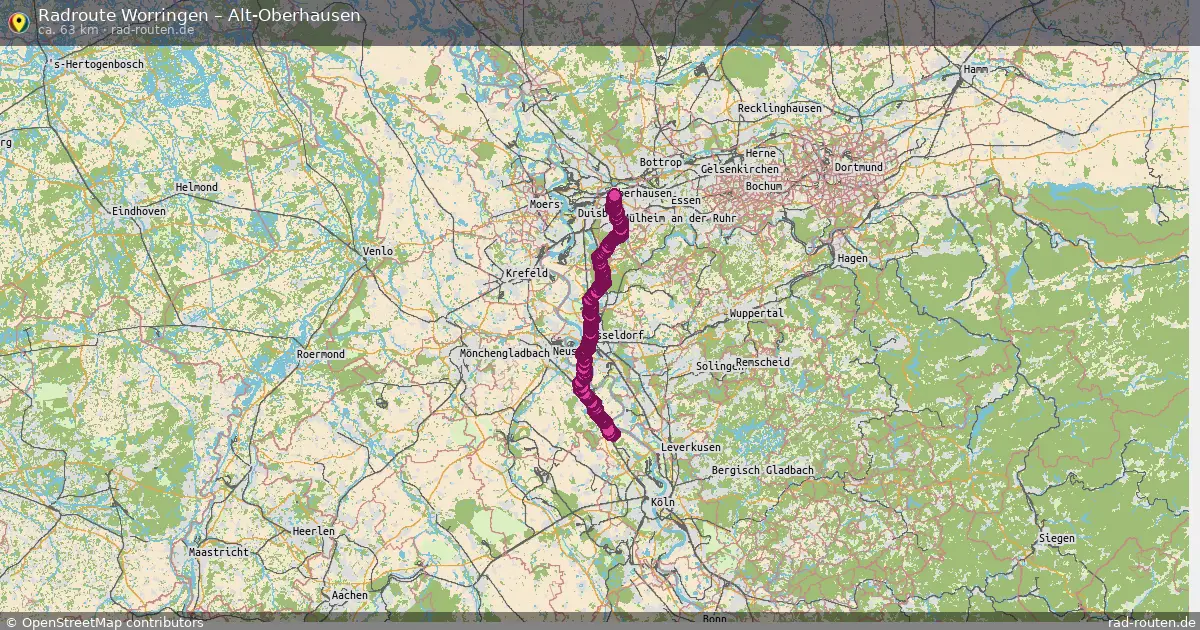 Radtour Worringen – Alt-Oberhausen