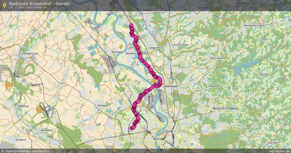 Radtour Bickendorf – Garath