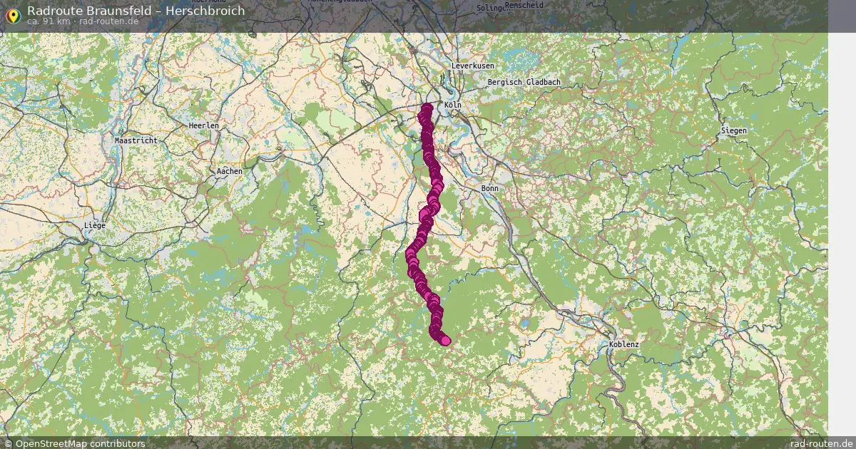 Radtour Braunsfeld – Herschbroich