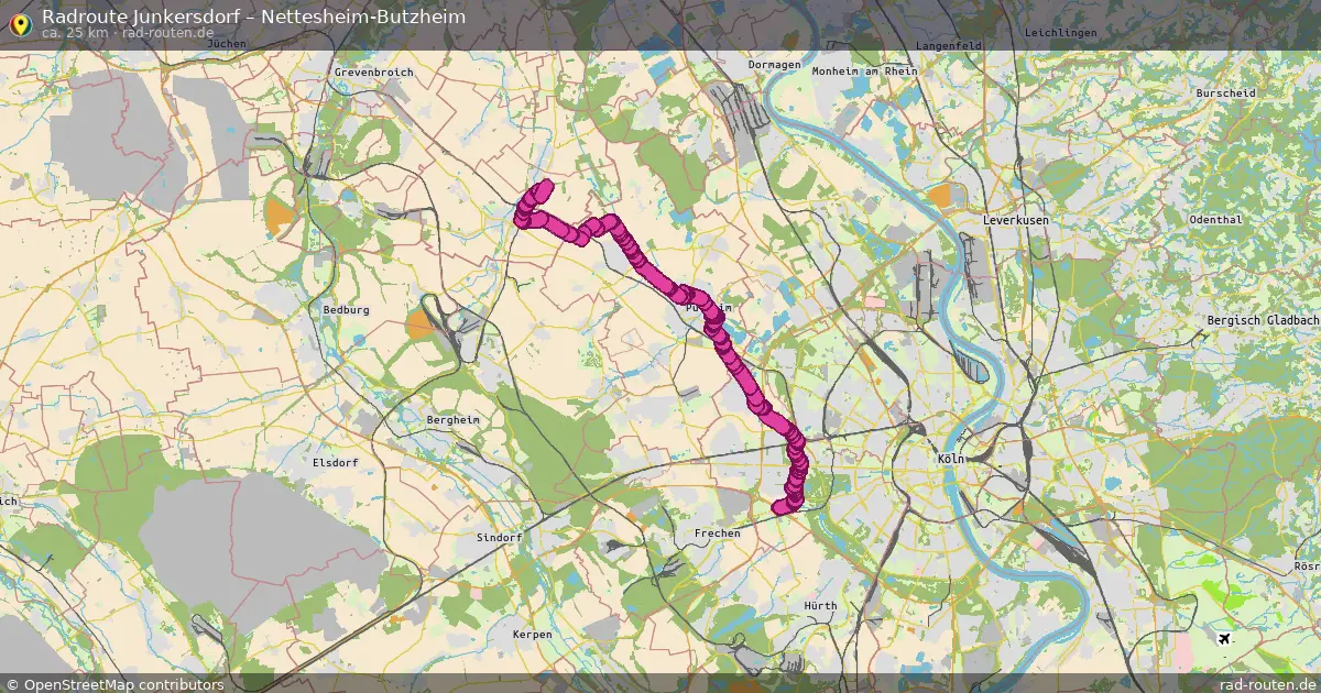 Radtour Junkersdorf – Nettesheim-Butzheim