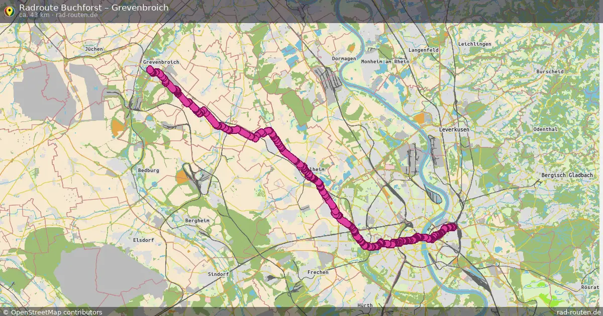 Radtour Buchforst – Grevenbroich